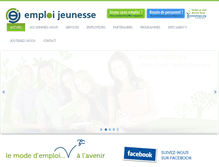 Tablet Screenshot of emploi-jeunesse.org